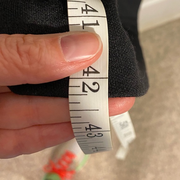 80s Two Tone Wool Blend Belted Knit Dress USA MADE Vintage Black Red 8 - Picture 7 of 8